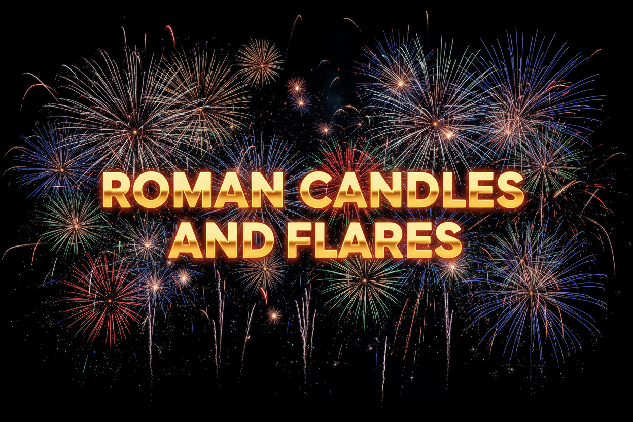 Roman Candles and flares